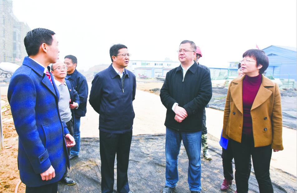 市委常委、组织部部长黄秀川 莅彭调研第五片区重点项目推进工作
